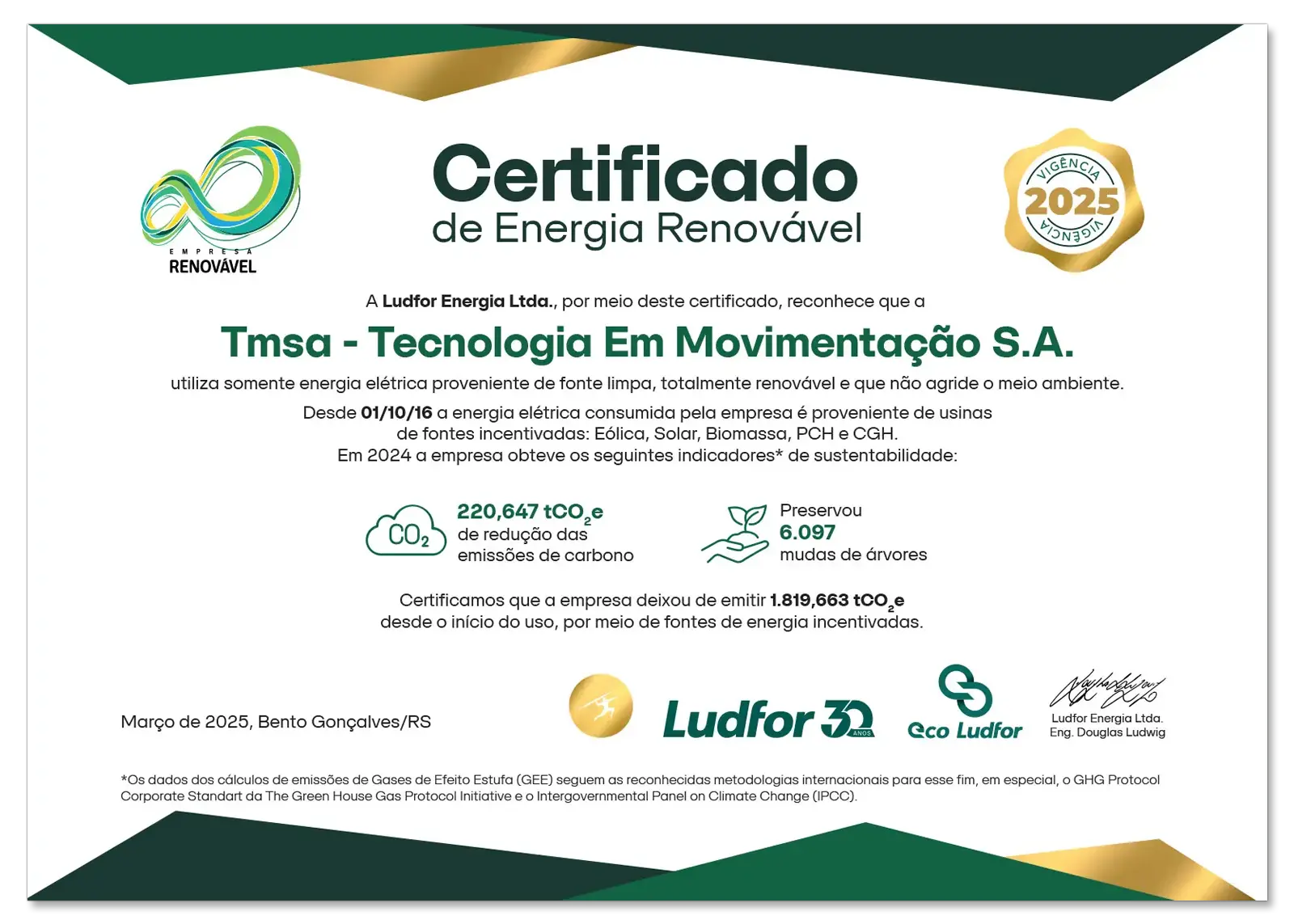 Certificado ISO 9001-2015