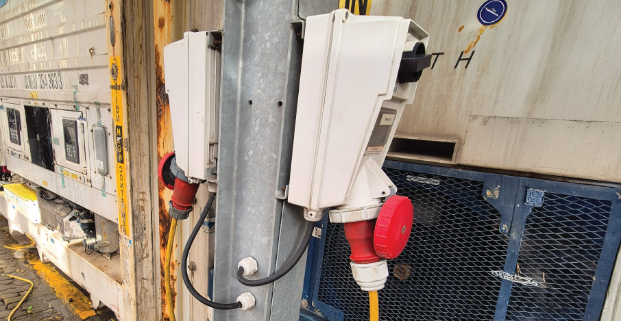 Tomadas Reefer configuração ponto a ponto